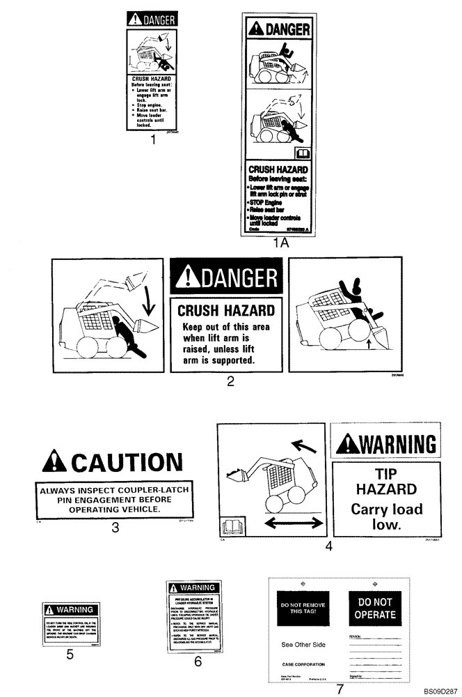 Схема запчастей Case 445CT - (09-77) - DECALS - BRAZILIAN PORTUGUESE, FRENCH CANADIAN, LATIN AMERICAN SPANISH (09) - CHASSIS