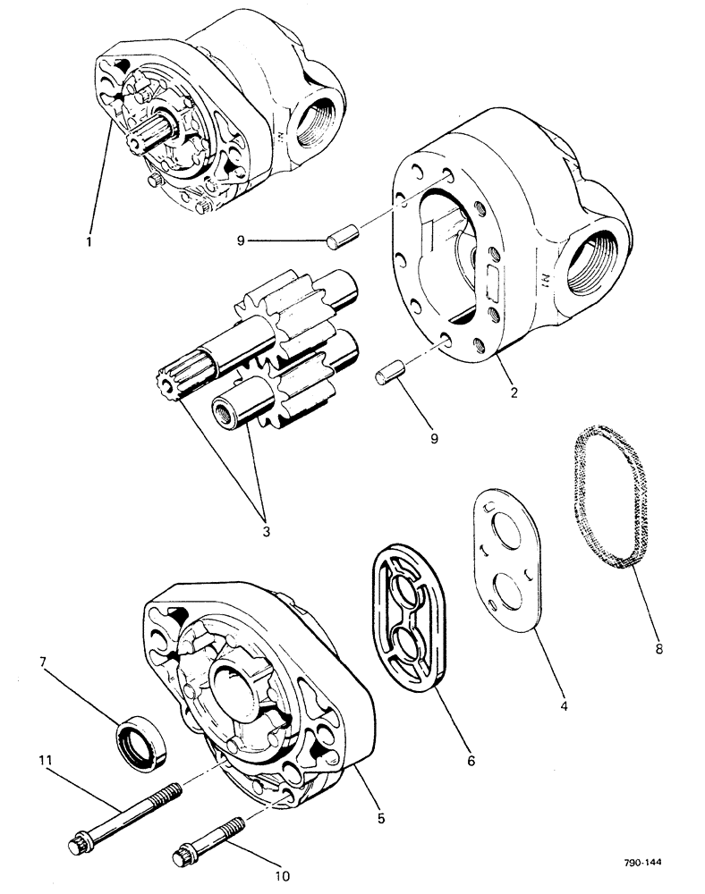 Схема запчастей Case 580F - (170) - HYDRAULICS, PUMP, TRW (35) - HYDRAULIC SYSTEMS