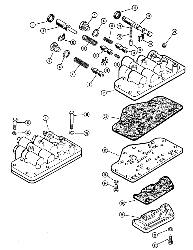 Схема запчастей Case 500 - (082) - L30252 CONTROL VALVE (07) - HYDRAULIC SYSTEM