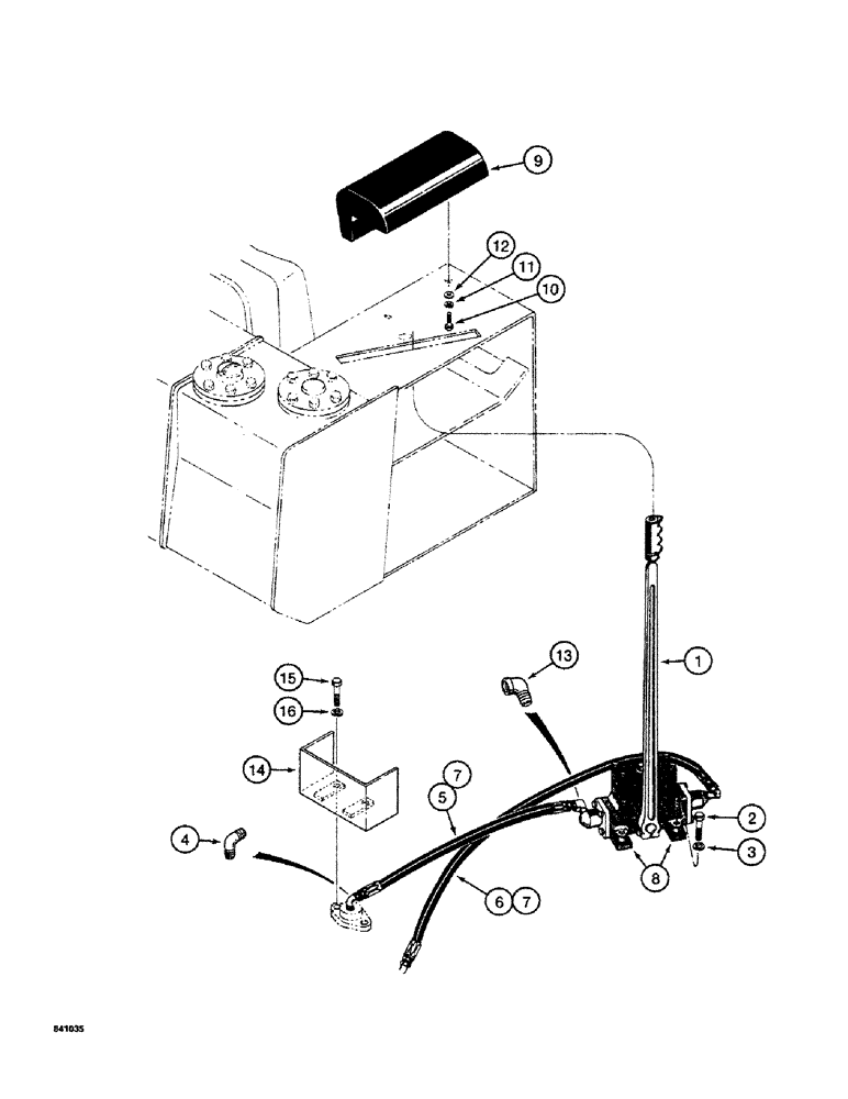 Схема запчастей Case 19 - (10) - CONTROL PARTS FOR 850, 850B, 850C, AND 850D CRAWLERS 