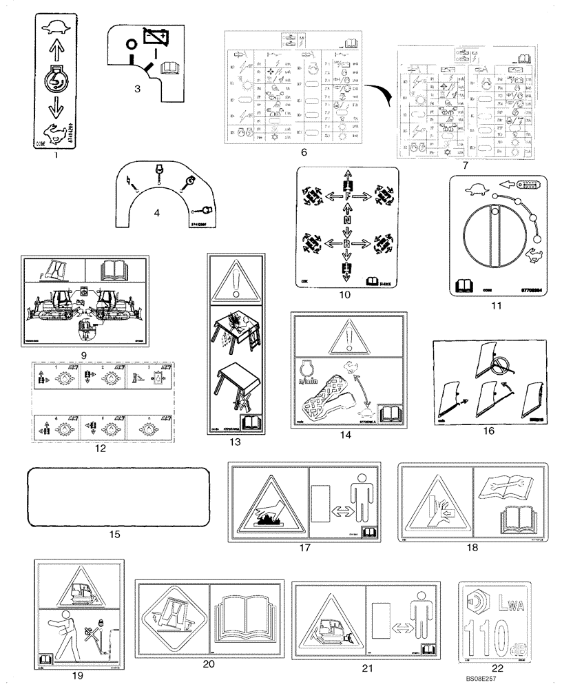 Схема запчастей Case 1650L - (09-48) - DECALS - EUROPEAN (09) - CHASSIS/ATTACHMENTS