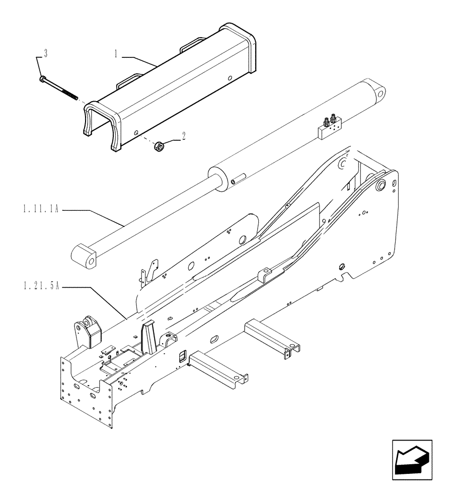 Схема запчастей Case TX945 - (9.00325A[01]) - LIFT CYLINDER LOCK UP - OPTIONAL CODE 749183001 (35) - HYDRAULIC SYSTEMS