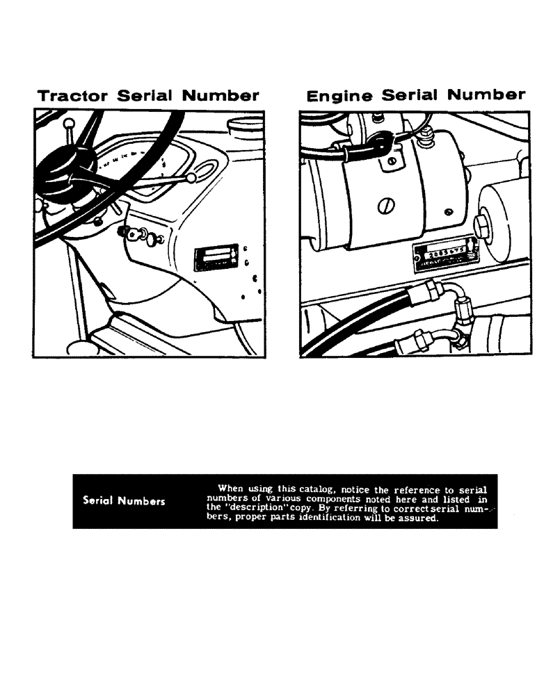 Схема запчастей Case 530CK - (001B) - TRACTOR SERIAL NUMBER, AND ENGINE SERIAL NUMBER (05) - SERVICE & MAINTENANCE