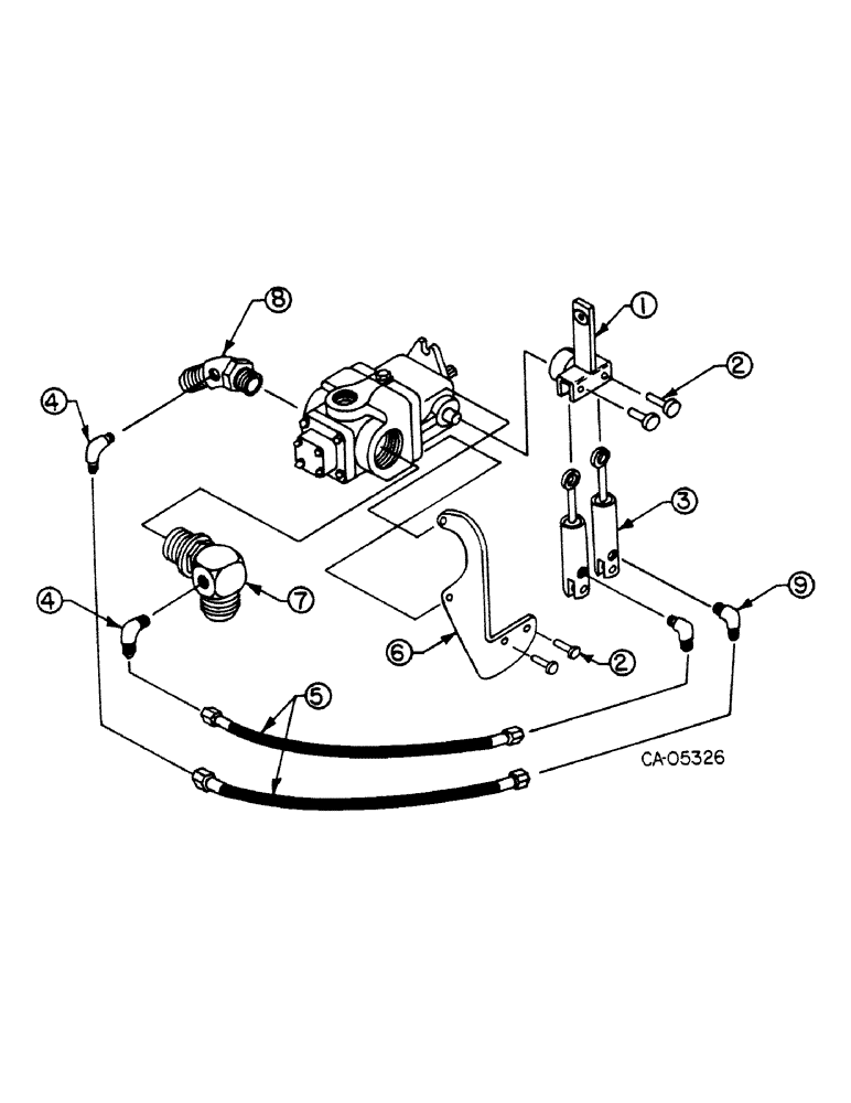 Схема запчастей Case 4150 - (10-10) - HYDRAULICS, HYDROSTATIC PUMP POWER ASSIST, LOADER, DIESEL LOADER, GAS (07) - HYDRAULICS