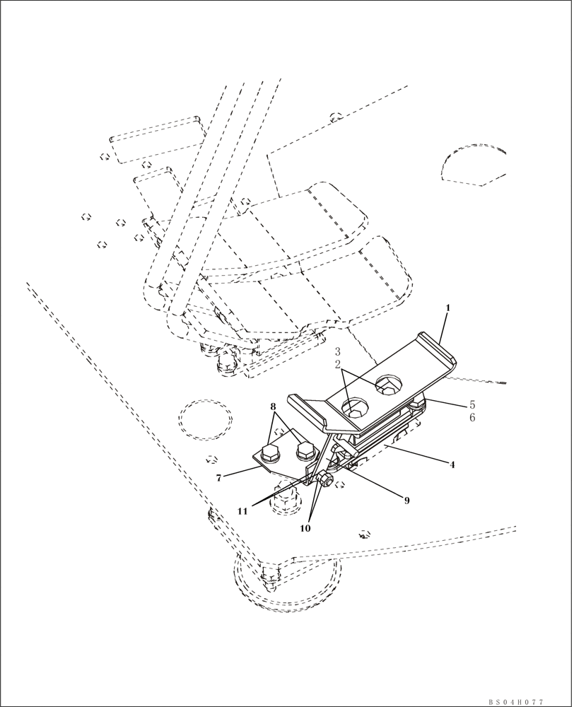 Схема запчастей Case CX80 - (09-24) - CONTROL, PEDAL, OPTIONAL - OPERATORS COMPARTMENT (09) - CHASSIS