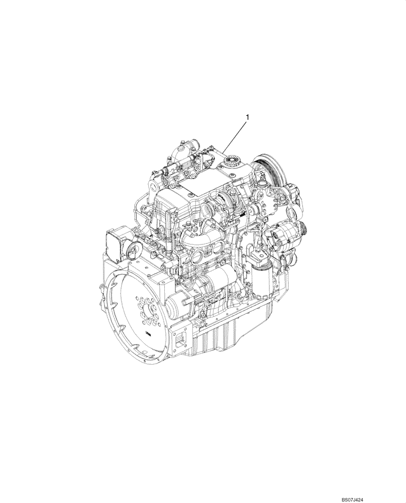 Схема запчастей Case 750L - (02-09) - ENGINE (02) - ENGINE