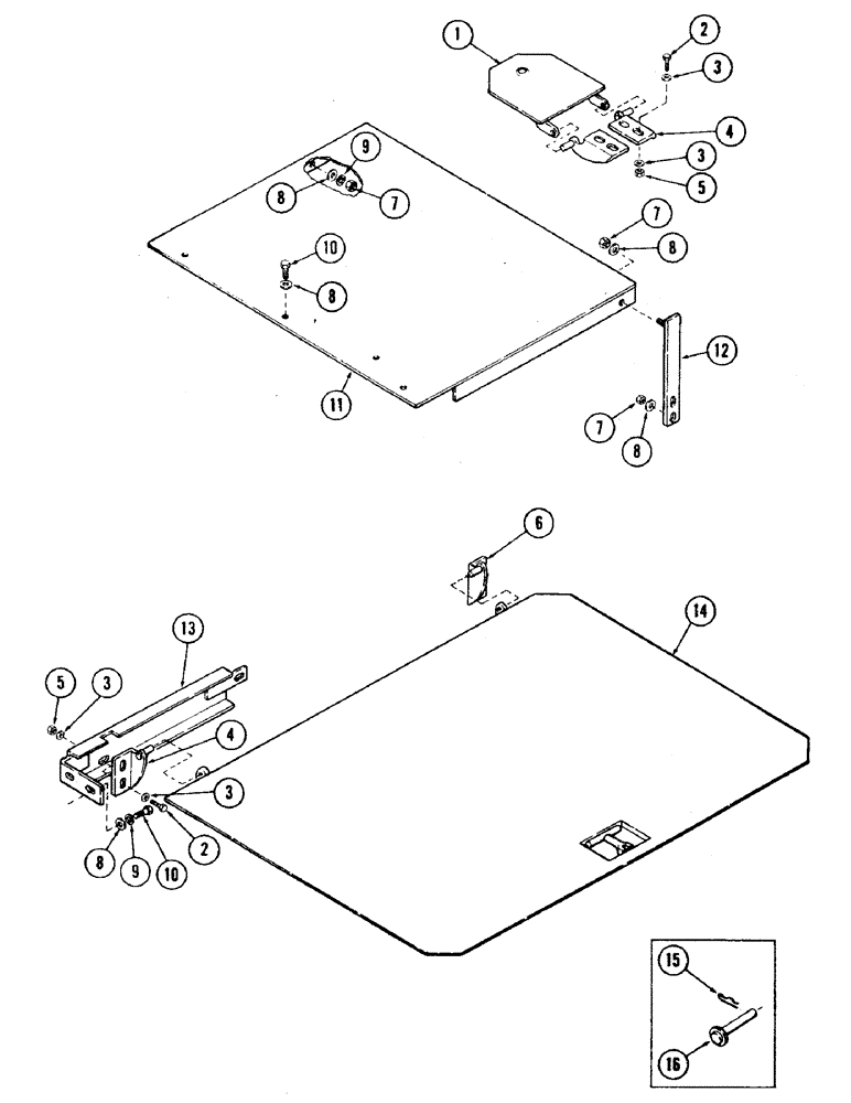 Схема запчастей Case 35 - (240) - OPTIONAL VANDAL TOP GUARD GROUP, (USED WITH TURNTABLE SHROUDING) (88) - ACCESSORIES