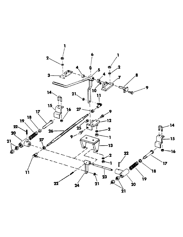 Схема запчастей Case 40BLC - (120) - CRAWLER DETENT CONTROL AND LINKAGE (05) - UPPERSTRUCTURE CHASSIS