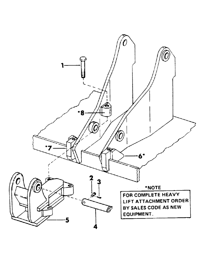 Схема запчастей Case 40BLC - (083) - HEAVY LIFT ATTACHMENT (04) - UNDERCARRIAGE