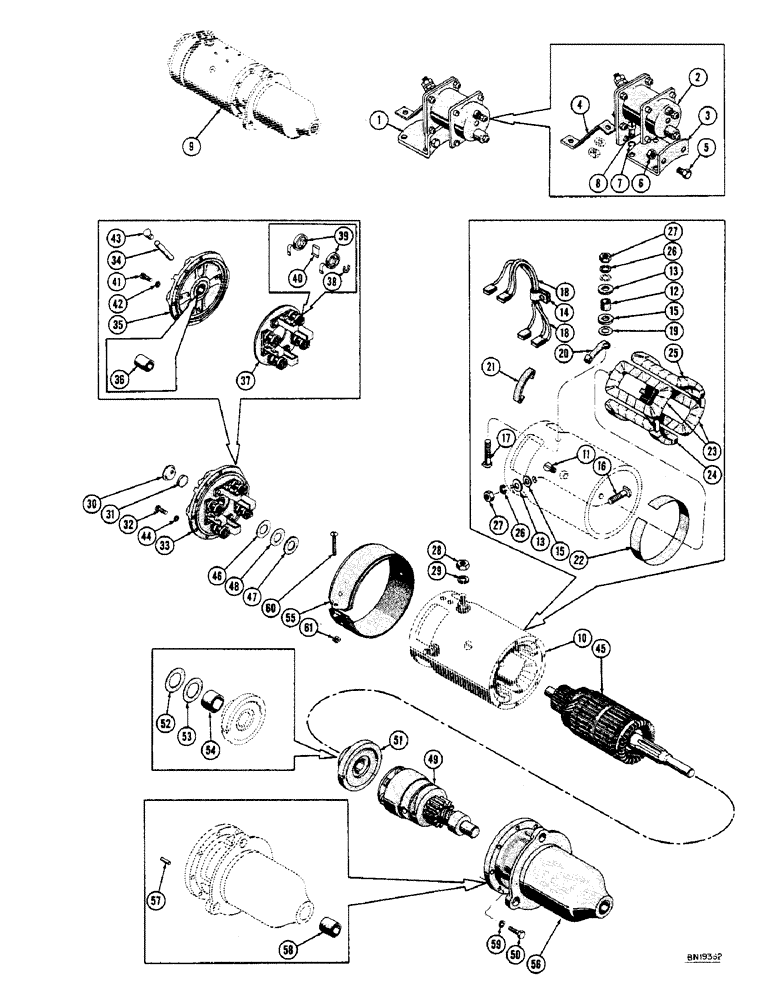 Схема запчастей Case 800 - (070) - R12315 STARTER (06) - ELECTRICAL SYSTEMS