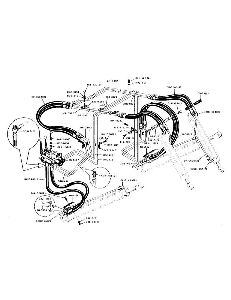 Схема запчастей Case UTILITY - (08) - LOADER LIFT AND BUCKET CYLINDER HYDRAULICS 