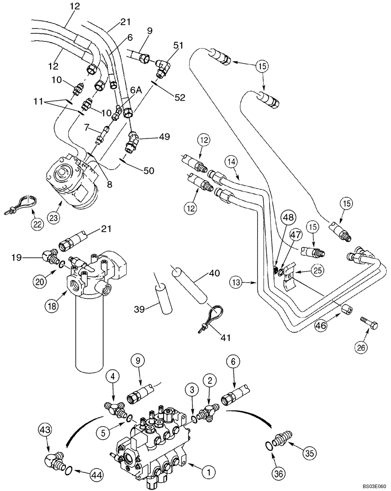 Схема запчастей Case 580SM - (05-02) - HYDRAULICS - STEERING (05) - STEERING