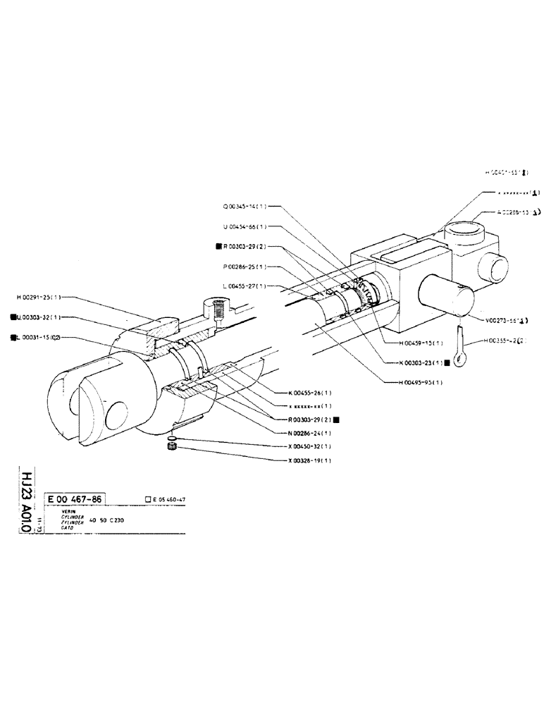 Схема запчастей Case TC45 - (174) - CYLINDER 