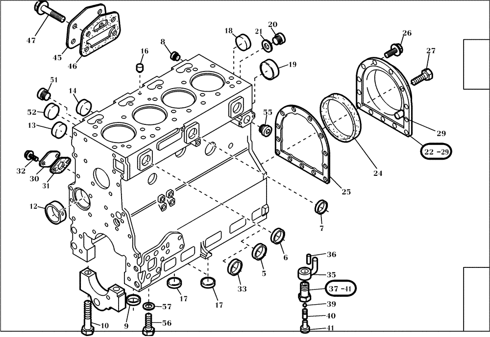 Схема запчастей Case 321D - (95.001[001]) - CAPS COVERS (S/N 591052-UP) No Description
