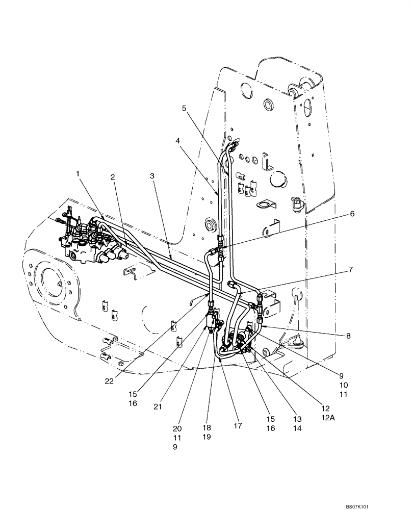 Схема запчастей Case 420CT - (08-04) - HYDRAULICS - SELF LEVELING (08) - HYDRAULICS