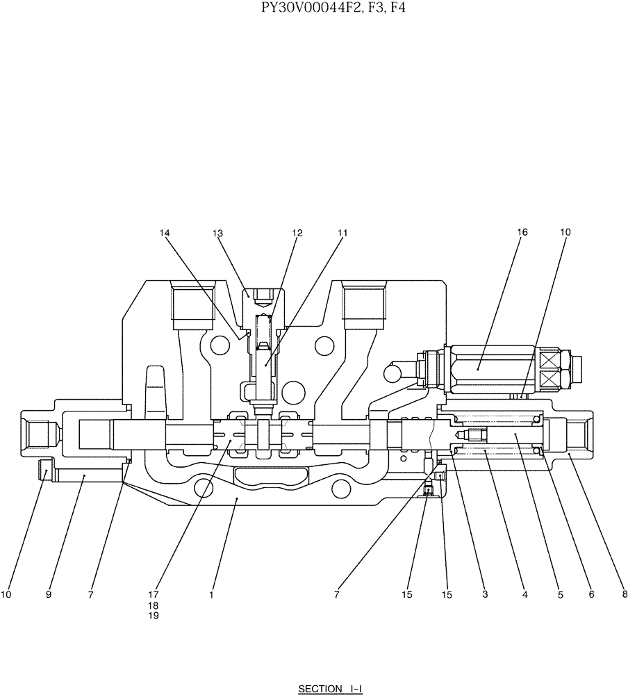 Схема запчастей Case CX50B - (07-010) - VALVE ASSY, CONTROL, P/N PY30V00044F2 (35) - HYDRAULIC SYSTEMS
