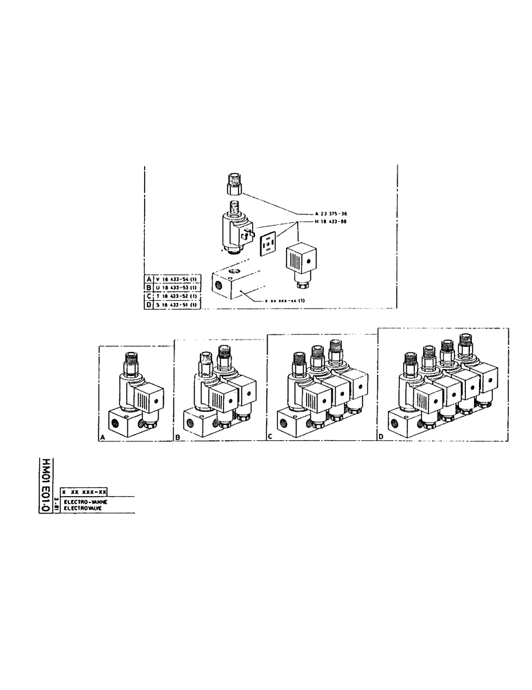 Схема запчастей Case 160CK - (189) - ELECTROVALVE (07) - HYDRAULIC SYSTEM