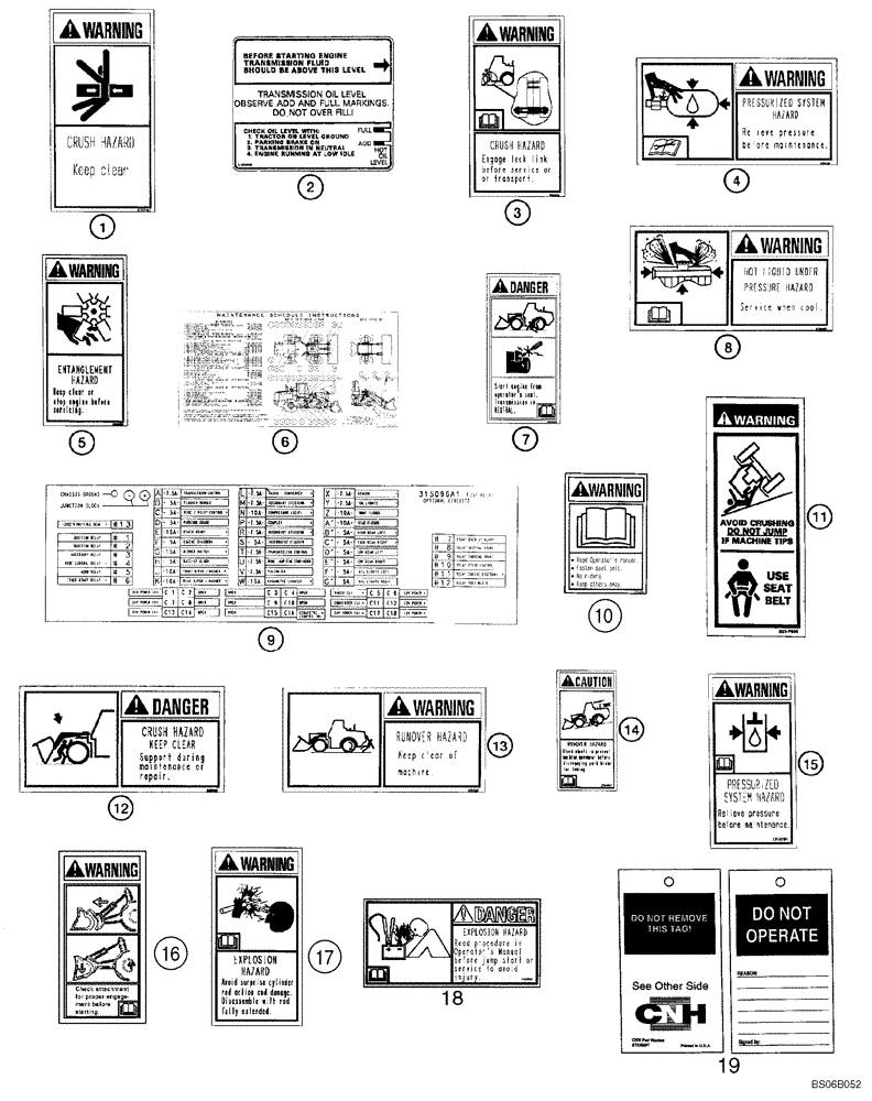 Схема запчастей Case 821C - (09-58) - DECALS - CANADIAN FRENCH (Nov 7 2006 1:20PM) (09) - CHASSIS