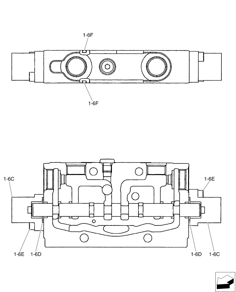 Схема запчастей Case CX50B - (01-023[06]) - VALVE INSTAL (35) - HYDRAULIC SYSTEMS