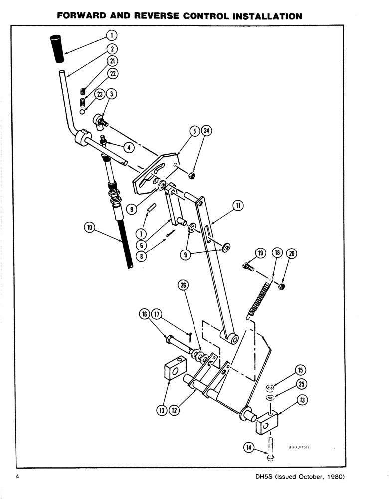 Схема запчастей Case DH5 - (04) - FORWARD AND REVERSE CONTROL INSTALLATION (41) - STEERING