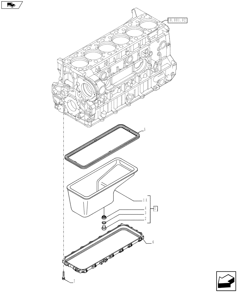 Схема запчастей Case F3BE0684N E918 - (10.102.01) - ENGINE OIL SUMP (504075739) (10) - ENGINE