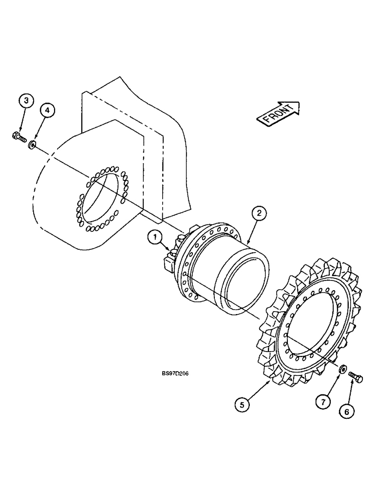 Схема запчастей Case 9040B - (6-02) - FINAL DRIVE TRANSMISSION & TRACK DRIVE MOTOR,, TIMBER KING MODELS (06) - POWER TRAIN