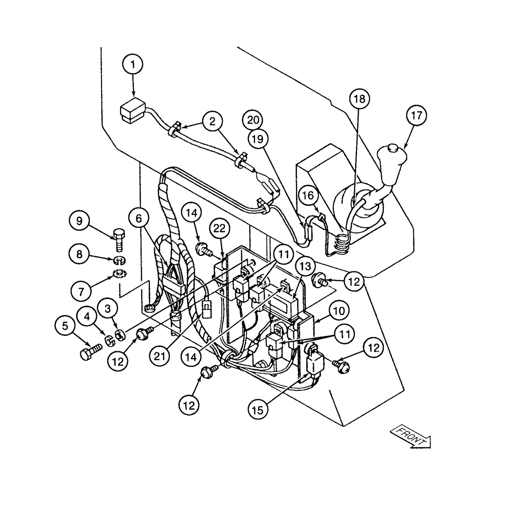 Схема запчастей Case 9060 - (4-20) - LEFT-HAND CONSOLE AND HARNESS (04) - ELECTRICAL SYSTEMS