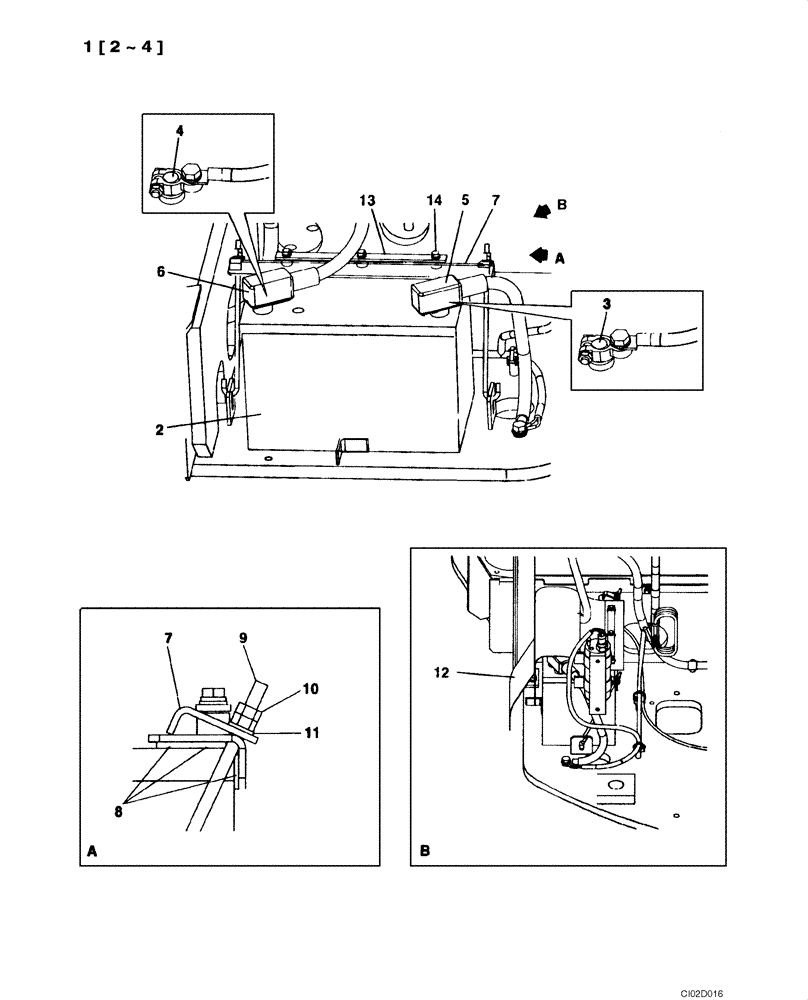 Схема запчастей Case CX75SR - (04-11) - BATTERIES (04) - ELECTRICAL SYSTEMS