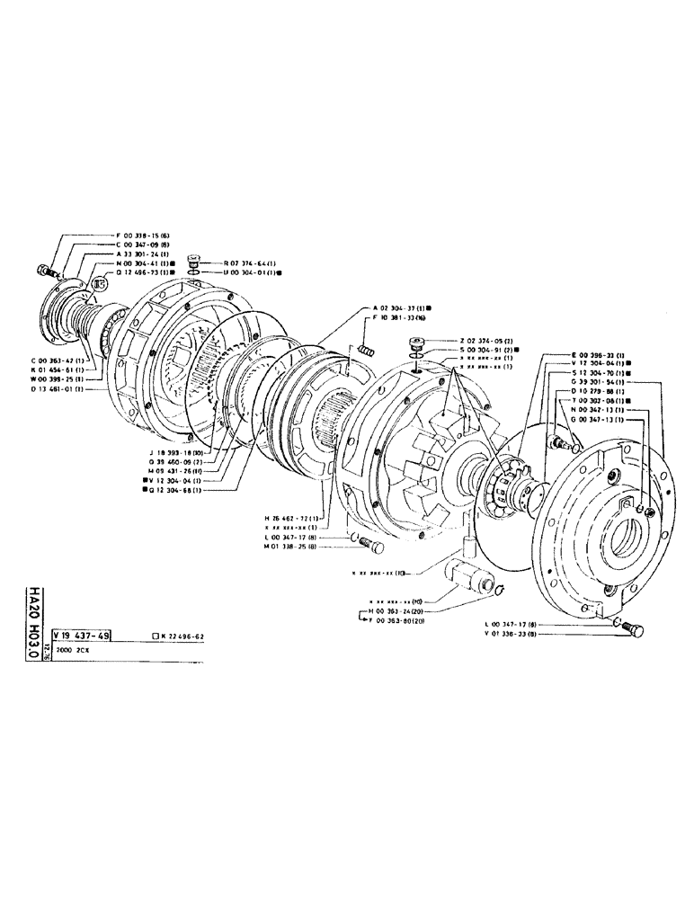 Схема запчастей Case 90CL - (080) - NO DESCRIPTION PROVIDED (03) - TRANSMISSION