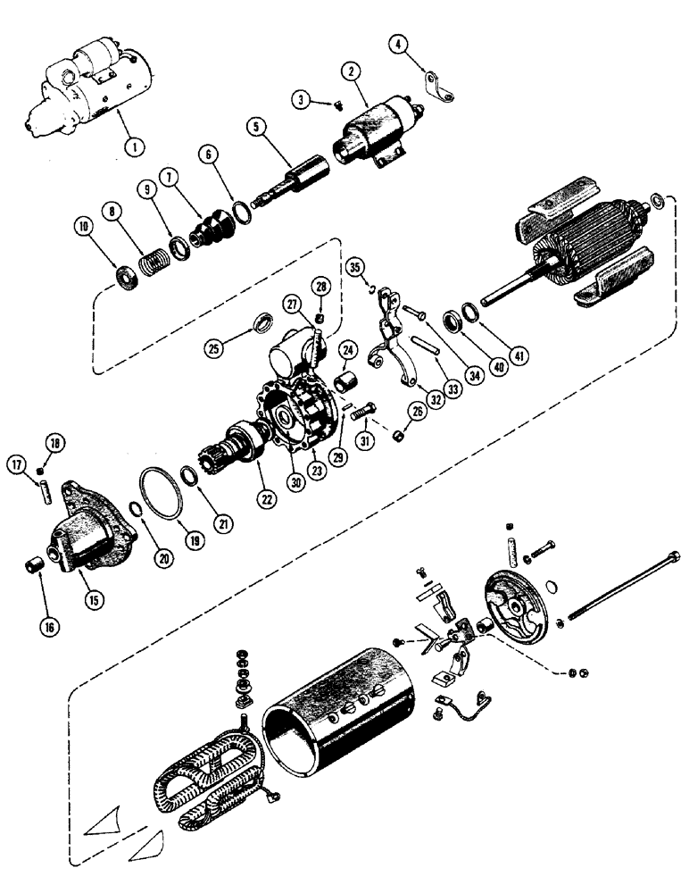 Схема запчастей Case W10E - (070) - A20633 STARTER, (377B SPARK IGNITION ENGINE) (04) - ELECTRICAL SYSTEMS