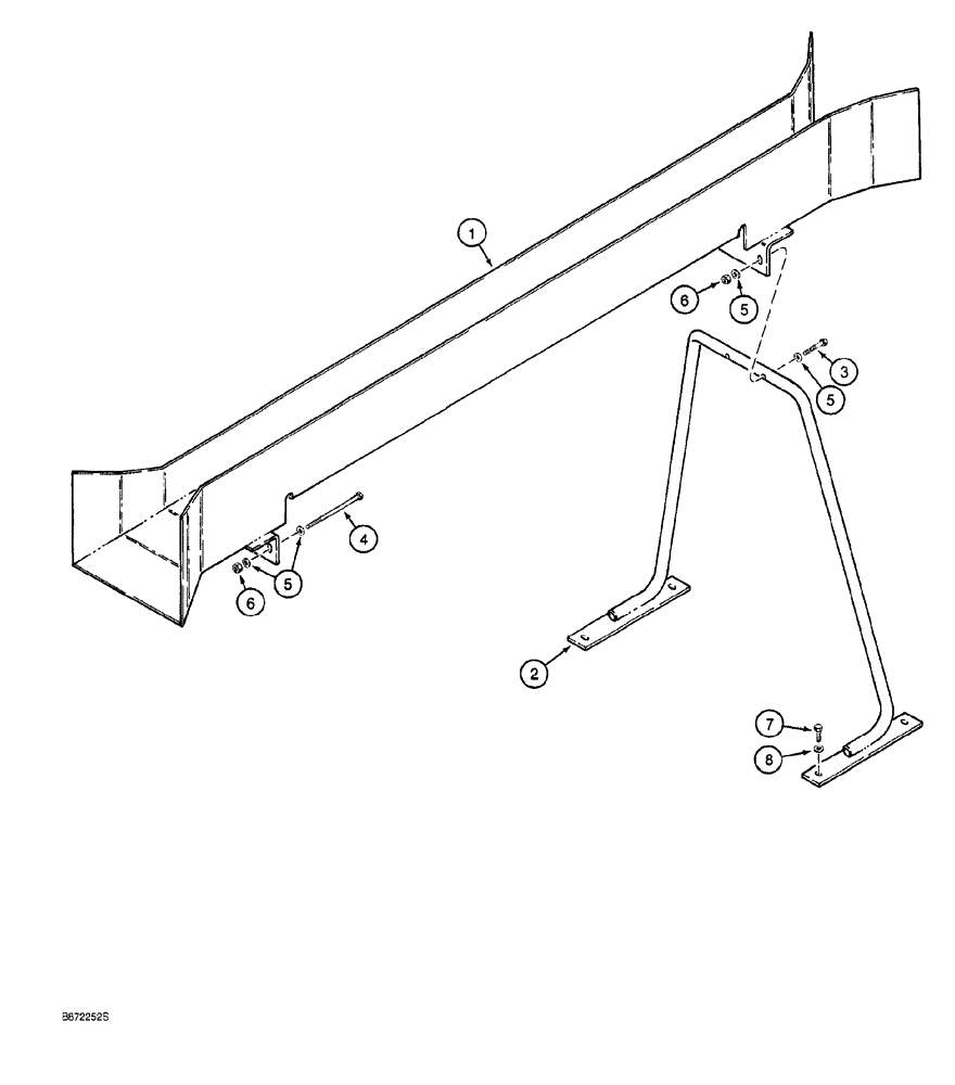 Схема запчастей Case 760 - (09-138) - UPPER CABLE GUIDE (89) - TOOLS