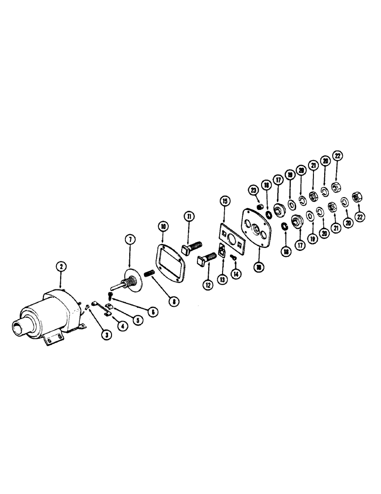 Схема запчастей Case 800 - (066) - A42376 SOLENOID, (336BD) AND (336BDT) DIESEL ENGINES (06) - ELECTRICAL SYSTEMS