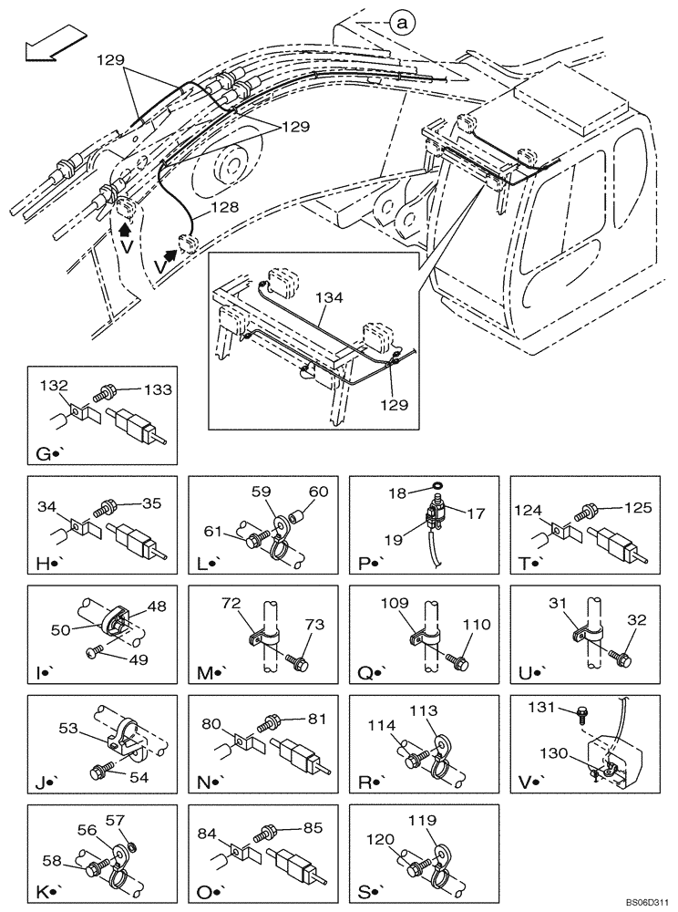 Схема запчастей Case CX800 - (04-003-00[01]) - CHASSIS ELECTRICAL CIRCUIT (04) - ELECTRICAL SYSTEMS
