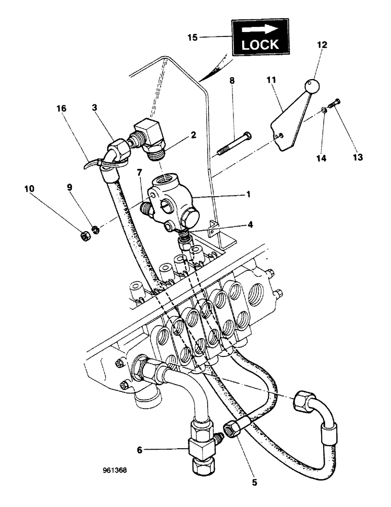 Схема запчастей Case 580G - (267A) - SIDESHIFT BACKHOE - BOOM LOCK HYDRAULIC CIRCUIT STARTING FROM NO. 3.948.950 (08) - HYDRAULICS