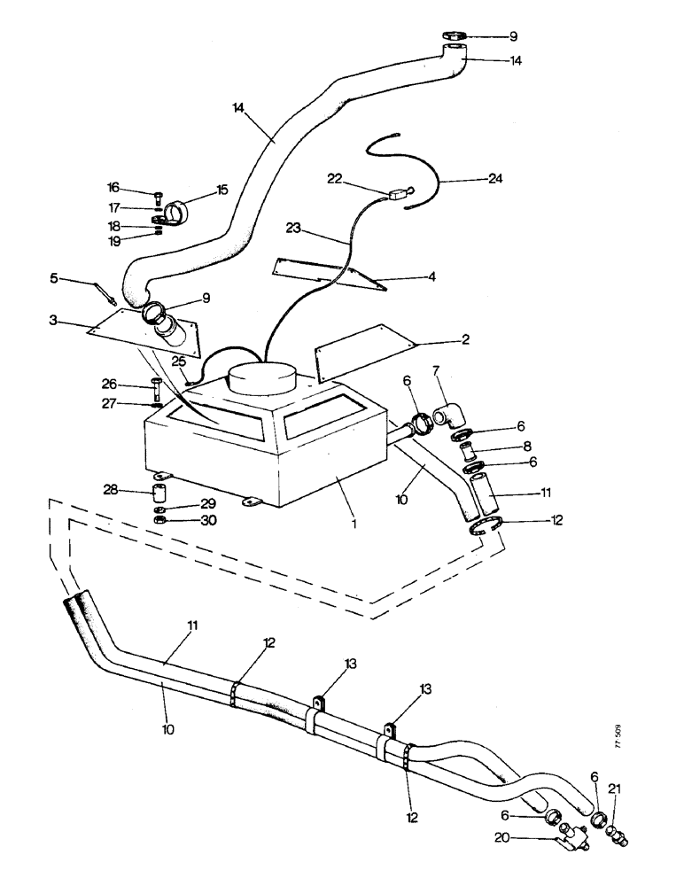 Схема запчастей Case 850 - (G13-1) - LOADER CAB HEATER (05) - UPPERSTRUCTURE CHASSIS