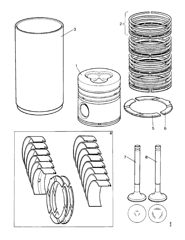 Схема запчастей Case 850 - (M02-1) - SERVICE PARTS (05) - UPPERSTRUCTURE CHASSIS