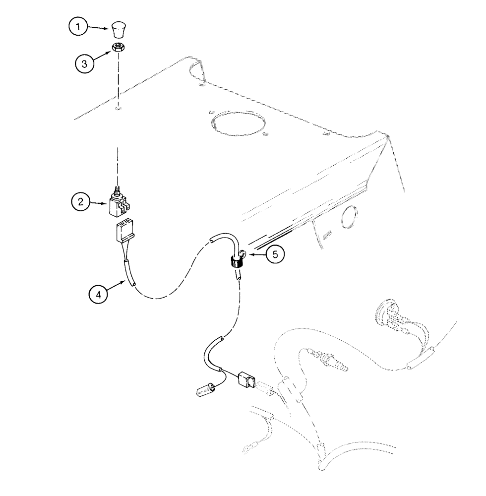 Схема запчастей Case 960 - (04-09) - ELECTRICAL SWITCH, REMOTE FUEL SHUTOFF (04) - ELECTRICAL SYSTEMS
