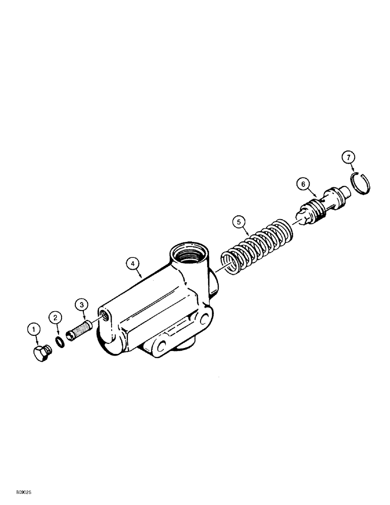 Схема запчастей Case 621B - (5-16) - FLOW CONTROL VALVE, L48888 (05) - STEERING
