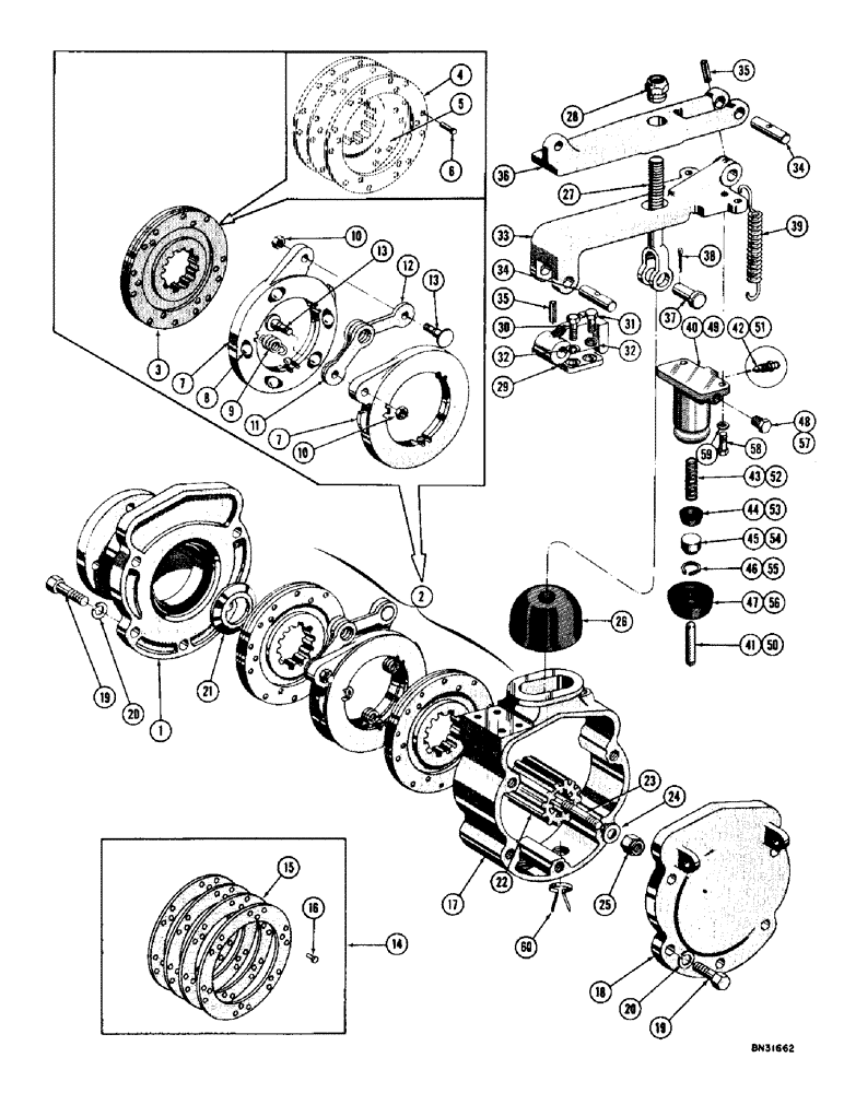 Схема запчастей Case 1000D - (124) - HYDRAULIC BRAKES (04) - UNDERCARRIAGE