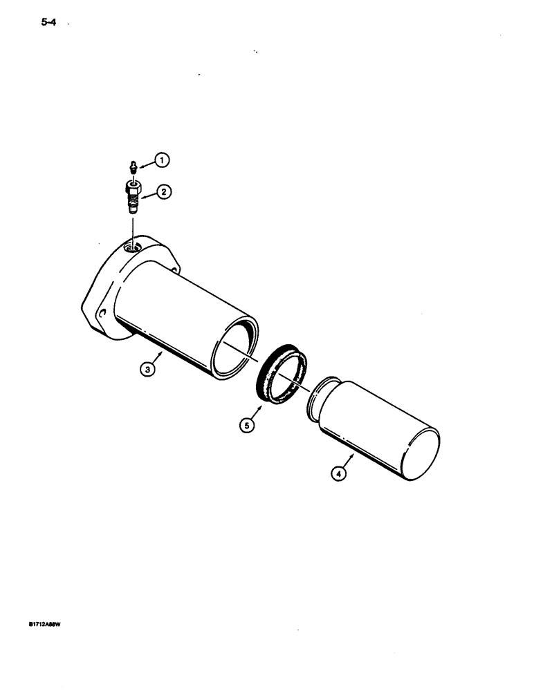Схема запчастей Case 1187C - (5-04) - TRACK ADJUSTMENT CYLINDER (11) - TRACKS/STEERING