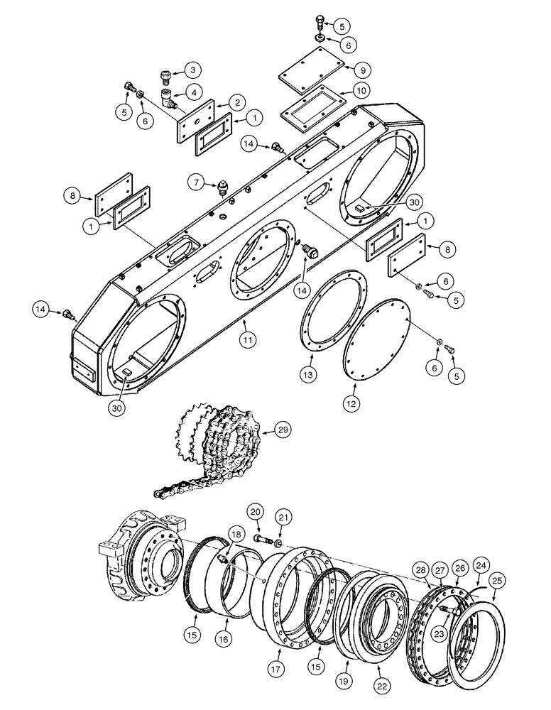 Схема запчастей Case 865 AWD - (06-66[01]) - REAR AXLE GRAZIANO - TANDEM (06) - POWER TRAIN
