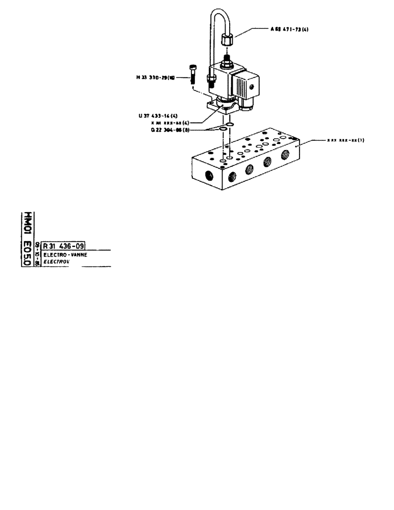 Схема запчастей Case 90BCL - (263) - ELECTROVALVE (07) - HYDRAULIC SYSTEM