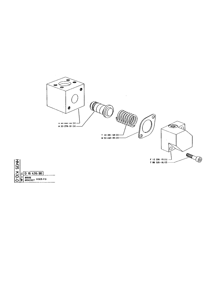 Схема запчастей Case 220 - (185) - BRACKET (07) - HYDRAULIC SYSTEM