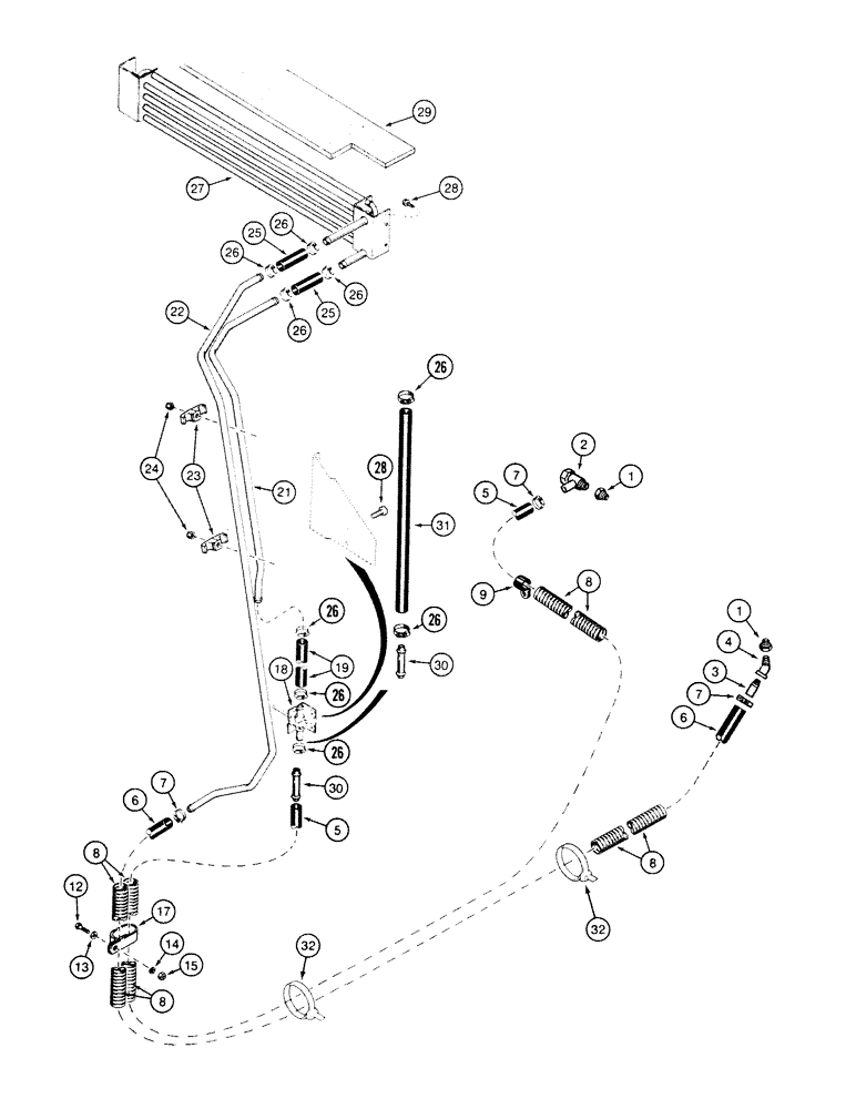 Схема запчастей Case 580SK - (9-216) - CAB HEATER (09) - CHASSIS/ATTACHMENTS
