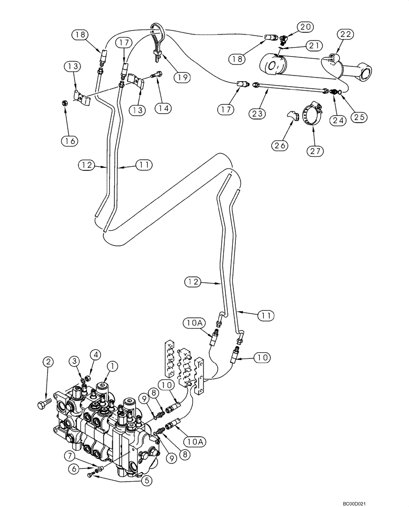 Схема запчастей Case 580SM - (08-14) - HYDRAULICS - CYLINDER, BACKHOE EXTENDABLE DIPPER (08) - HYDRAULICS