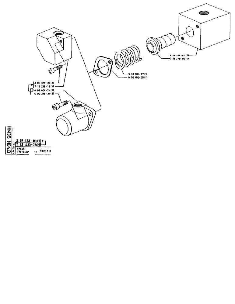 Схема запчастей Case 90BCL - (271) - VALVE ASSEMBLY RB20 F13 (07) - HYDRAULIC SYSTEM