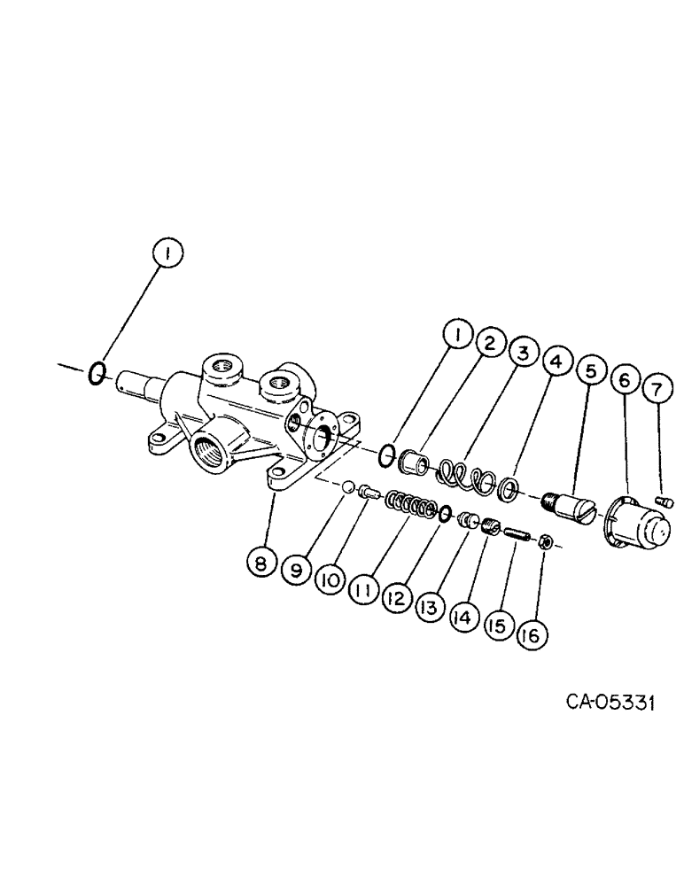 Схема запчастей Case 4140 - (10-06) - AUXILIARY VALVE (07) - HYDRAULICS