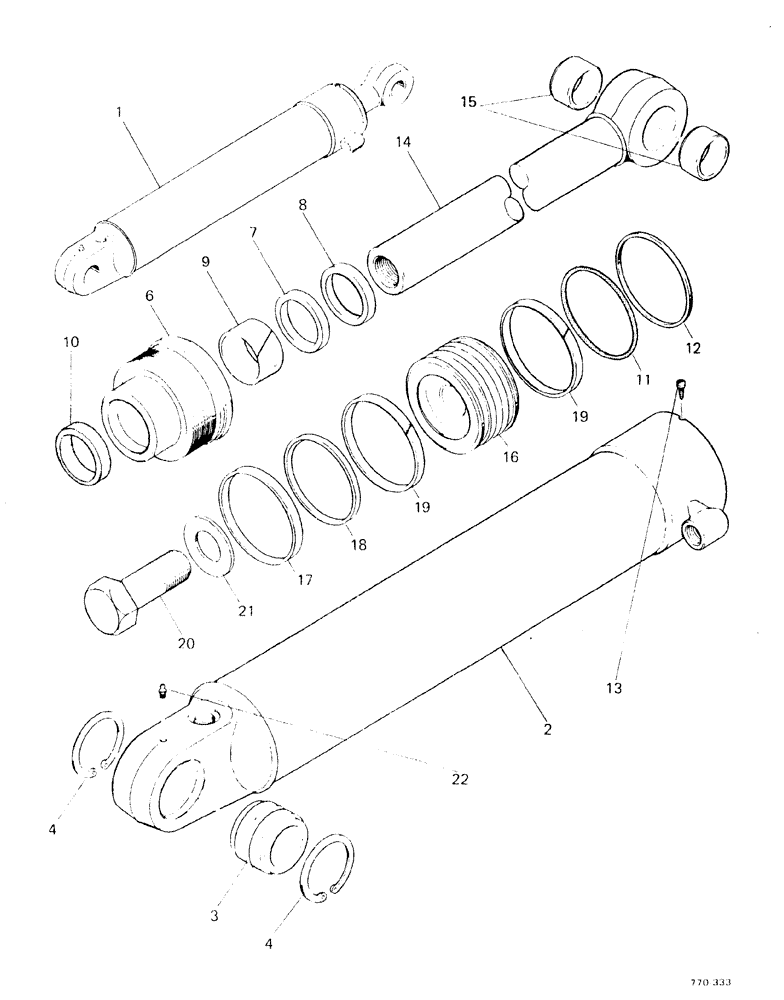 Схема запчастей Case 580F - (193A) - BACKHOE STABILIZER CYLINDERS, STARTING WITH NO 3.775.177 (35) - HYDRAULIC SYSTEMS