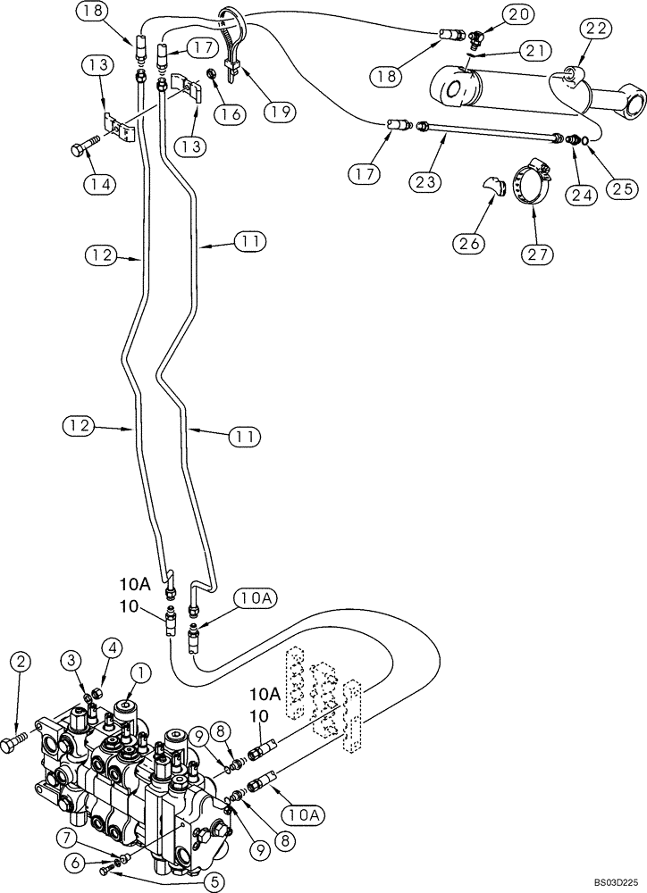 Схема запчастей Case 590SM - (08-14) - HYDRAULICS - CYLINDER, BACKHOE EXTENDABLE DIPPER (08) - HYDRAULICS