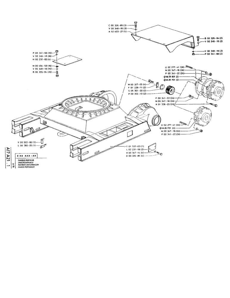 Схема запчастей Case RC200L - (011) - UNDERCARRIAGE 